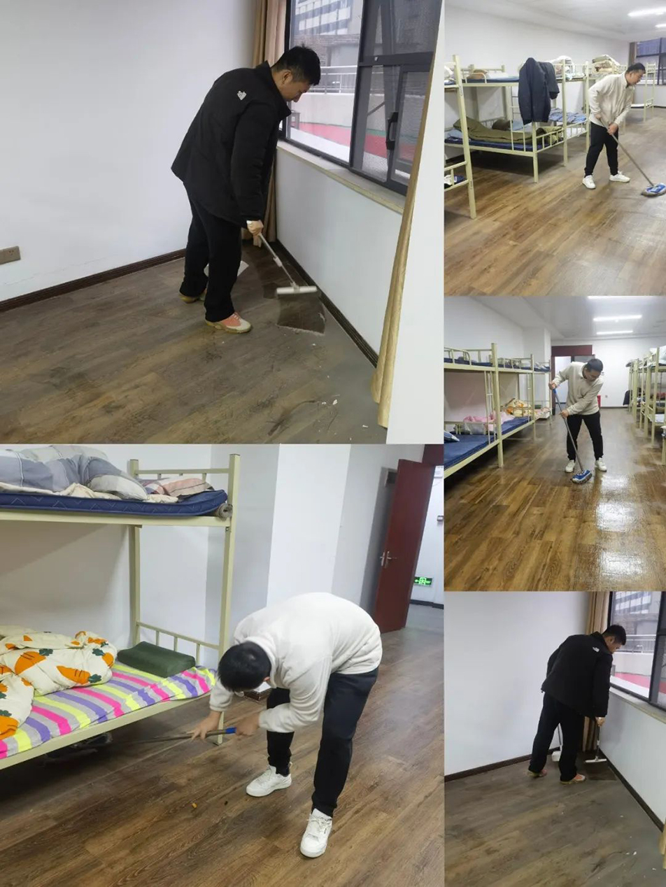 機關團支部組織志愿者開展“扮靚新宿舍，溫情暖人心”集中清掃活動